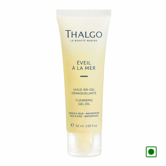 THALGO cleansing gel oil tube, pale yellow, 50 ml
