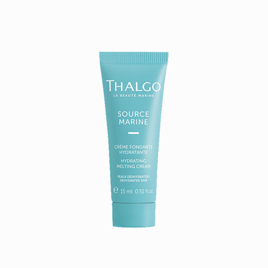 Hydrating melting cream tube, teal, screw cap, 15 ml