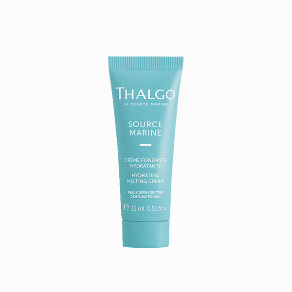 Hydrating melting cream tube, teal, screw cap, 15 ml