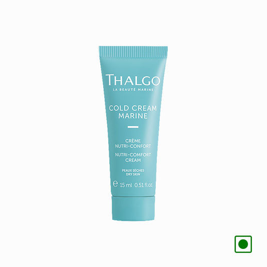 THALGO cold cream marine face cream tube, teal cap, 15 ml