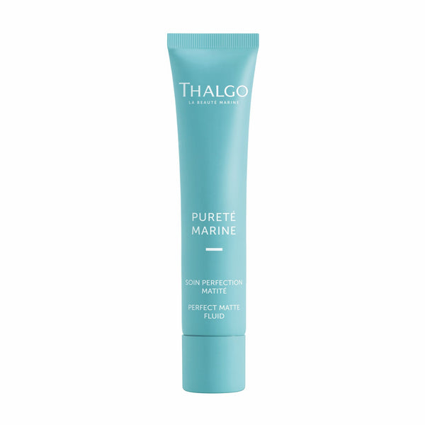 Thalgo Perfect Matte Fluid tube, 40 ml, turquoise cosmetic tube with cap