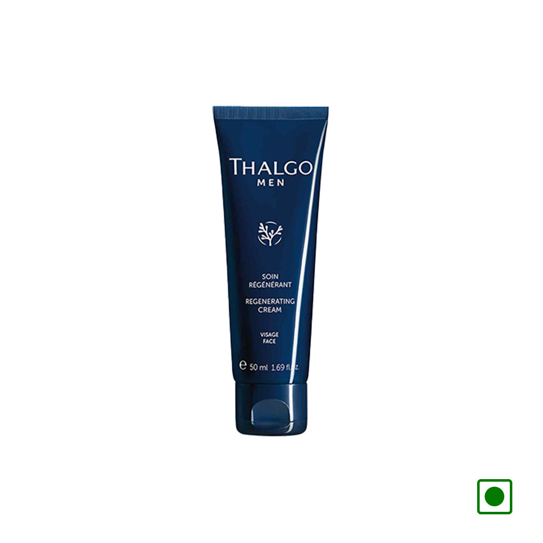 Thalgo Men regenerating cream, blue squeeze tube, 50 ml