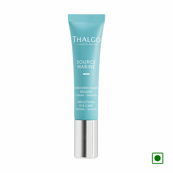 Thalgo smoothing eye care tube, turquoise with silver cap, 15 ml
