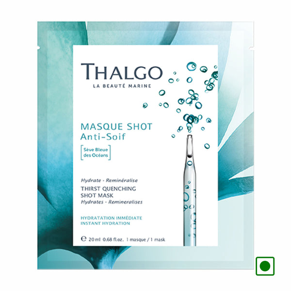 Thalgo thirst-quenching shot mask 20ml box with dropper applicator